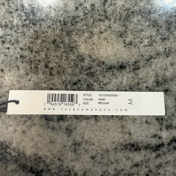 Susana Monaco Faux Suede Tube Dress, Sand - Picture 10 of 11